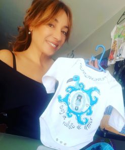 Bodys bebe pintados a mano bymirene