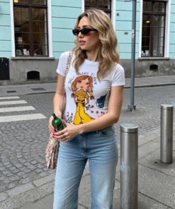 Lo urgente es vivir, camiseta pintada a mano